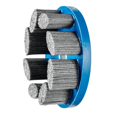 PFERD TOOLS COMPOSITE FLEX Tellerbürste DBU Ø 150x22,2 mm Bohrung SiC-Filament-Ø 1,14 mm Korn 80 stationär