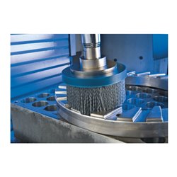 PFERD TOOLS COMPOSITE Tellerbürste DBUR Ø 100x22,2 mm Bohrung SiC-Filament-Ø 1,10mm Korn 80 stationär