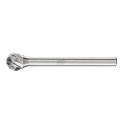 PFERD TOOLS Hartmetall Hochleistungsfrässtift INOX Kugel KUD Ø 06x05 mm Schaft-Ø 3 mm für Edelstahl