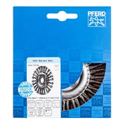 PFERD TOOLS COMBITWIST PIPE-Bürste INOX-TOTAL RBGIT Ø 115x6x22,2 mm Edelstahl-Draht-Ø 0,50mm Winkelschleifer