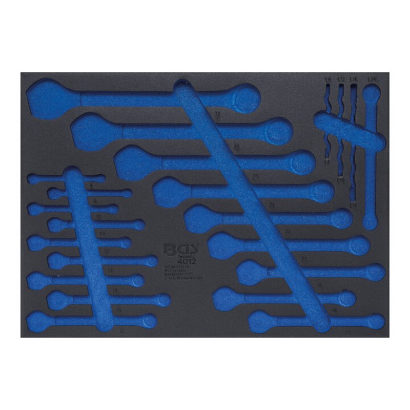 BGS Werkstattwageneinlage 3/3 4012-5, leer, für Art. 4012