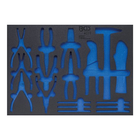 BGS Werkstattwageneinlage 3/3 4011-5, leer, für Art. 4011