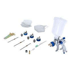 BGS Druckluft-Farbsprühpistole 70048, mit 3 Sprühdüsen, 1,2 - 1,7 - 2,0 mm