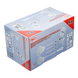 BGS Druckluft-Farbsprühpistole 70048, mit 3 Sprühdüsen, 1,2 - 1,7 - 2,0 mm