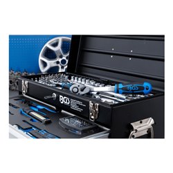 BGS Elektriker-Metall-Werkzeugkoffer 3350, 3 Schubladen, mit 147 Werkzeugen