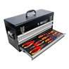 BGS Elektriker-Metall-Werkzeugkoffer 3350, 3 Schubladen, mit 147 Werkzeugen