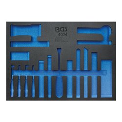 BGS Werkstattwageneinlage 3/3 4034-1, leer, für Art. 4034
