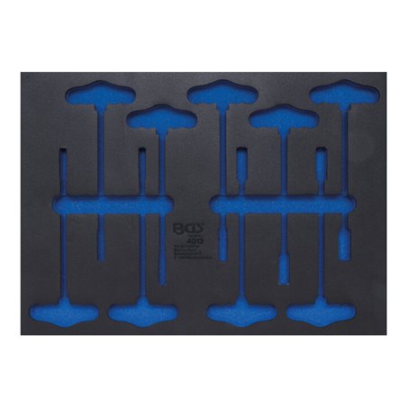 BGS Werkstattwageneinlage 3/3 4013-5, leer, für Art. 4013