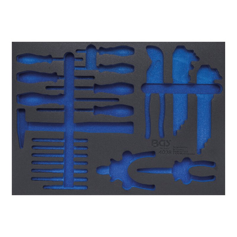 BGS Werkstattwageneinlage 3/3 4038-1, leer, für Art. 4038