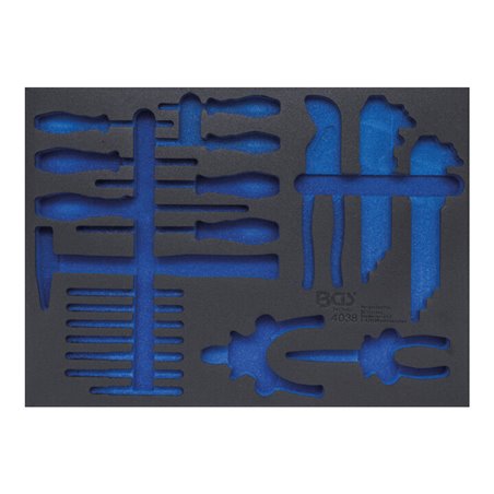 BGS Werkstattwageneinlage 3/3 4038-1, leer, für Art. 4038