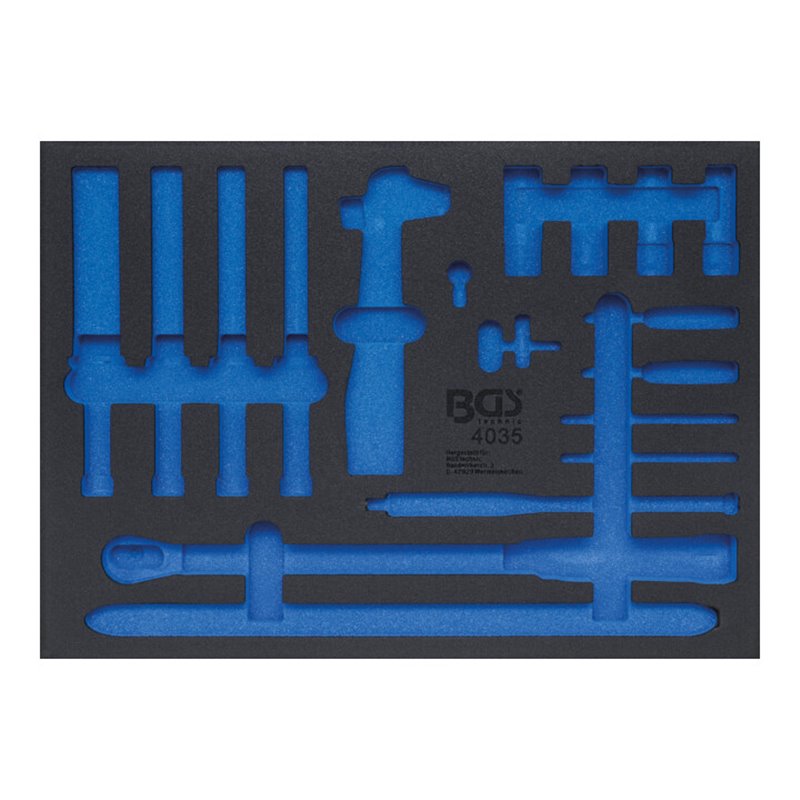 BGS Werkstattwageneinlage 3/3 4035-1, leer, für Art. 4035