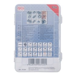 BGS Ölablassschrauben-Reparatur-Sortiment 70184, 63-tlg.