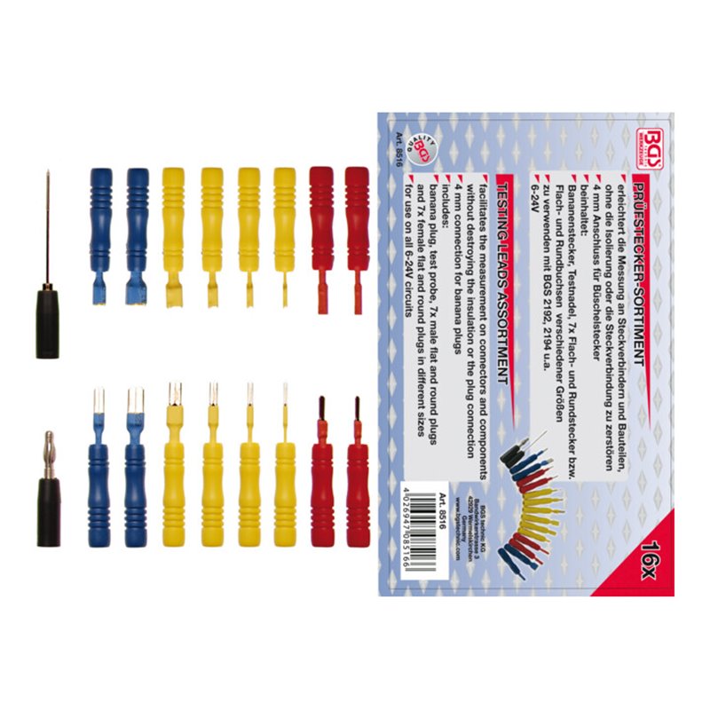 BGS Prüfspitzen-Sortiment 8516, 16-tlg.