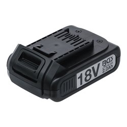 BGS Ersatzakku 9929, Li-Ion, 18 V / 2.0 Ah, für Akku-Schlagschrauber Art. 9928