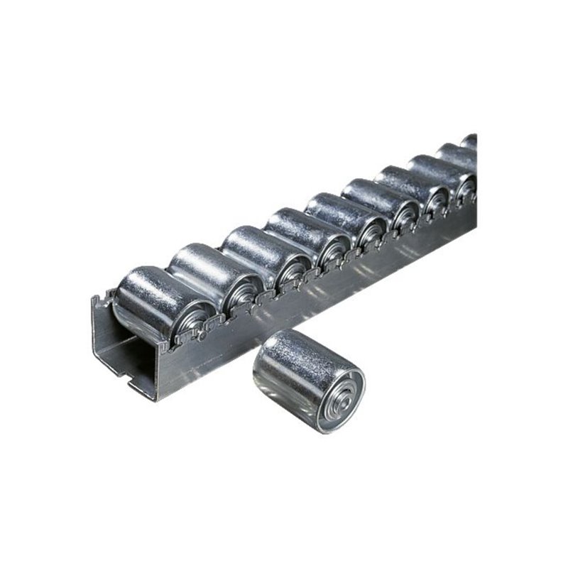 Schwerlast-Rollenleisten mit Stahl-Zylinderrollen, verzinkt