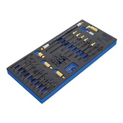 BGS Werkstattwageneinlage 1/3: Adapter-Satz für Kompressions- und Druckverlusttester 6960, 30-tlg.