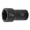 BGS Kraft-Steckschlüssel-Einsatz Sechskant, tief 9812, Antrieb Innenvierkant 20 mm (3/4'), SW 38 mm, für FUSO / Mitsubishi