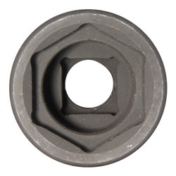 BGS Kraft-Steckschlüssel-Einsatz Sechskant, tief 9812, Antrieb Innenvierkant 20 mm (3/4'), SW 38 mm, für FUSO / Mitsubishi