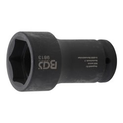 BGS Kraft-Steckschlüssel-Einsatz Sechskant, tief 9813, Antrieb Innenvierkant 20 mm (3/4'), SW 41 mm, für FUSO / Mitsubishi