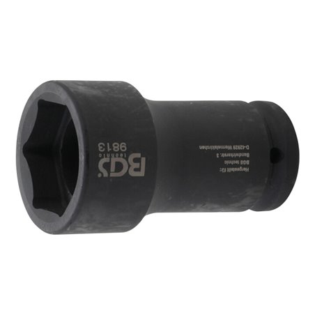 BGS Kraft-Steckschlüssel-Einsatz Sechskant, tief 9813, Antrieb Innenvierkant 20 mm (3/4'), SW 41 mm, für FUSO / Mitsubishi