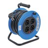 BGS Kabeltrommel 3360, 15 m, 3x1,5 mm², 4 Steckdosen, IP 20, 3000 W