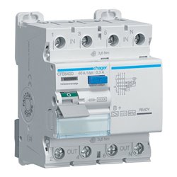 Hager FI-Schutzschalter 4P 40A 300mA B CFB640D
