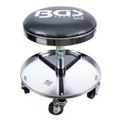 BGS Werkstatt-Arbeitssitz mit 5 Rollen 8388, Ø 360 mm