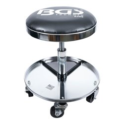 BGS Werkstatt-Arbeitssitz mit 5 Rollen 8388, Ø 360 mm