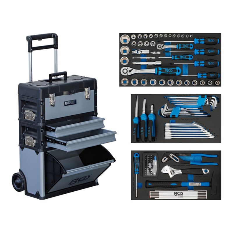 BGS Montagewagen 15506, fahrbar, mit 111 Werkzeugen