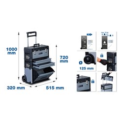 BGS Montagewagen 15506, fahrbar, mit 111 Werkzeugen