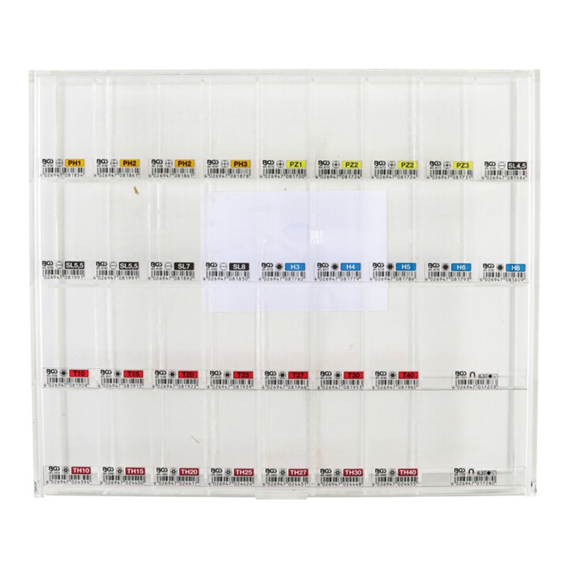 BGS Verkaufsdisplay 9328-LEER, leer, für Bit- und Bithalter, für Art. 9328