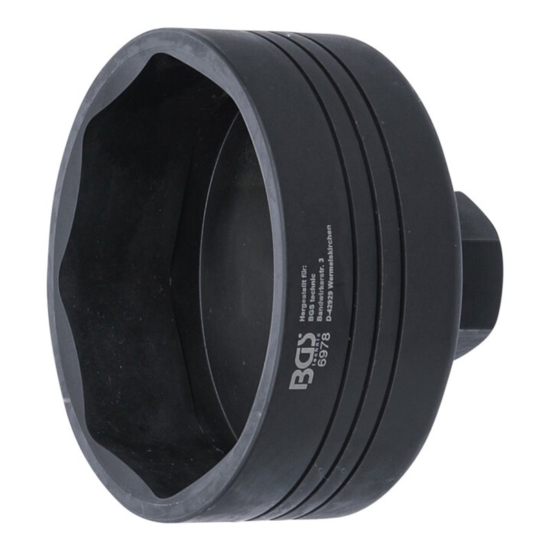 BGS Achsmuttern-Schlüssel 6978, 8-kant, für BPW 12 t Achsen, SW 109 mm