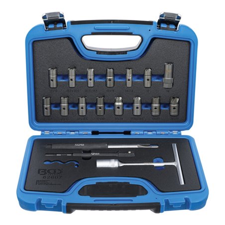 BGS Injektoren-Dichtsitz-Fräser-Satz 62607, 19-tlg.