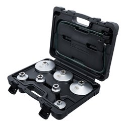 BGS Ölfilterschlüssel-Satz 72054, mit Ölfilter-Ablassschlauch, für VAG, BMW, Citroën, Peugeot, Ford, Mercedes-Benz, Opel, Volvo,