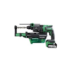 HiKOKI Akku-Bohr- und Meißelhammer DH18DPC (5,0 Ah) + Staubabsaugung