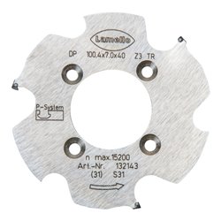 Lamello P-System Nutfräser CNC, DP, D100.4x7xD40 mm, Z3, NL 4xD5.5xD52 mm