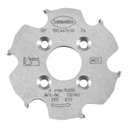 Lamello P-System Nutfräser CNC, DP, D100.4x7xD30 mm, Z6, NL 4xD6.6xD48 mm