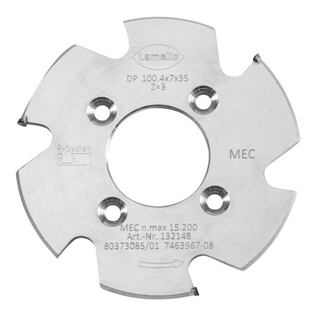 Lamello P-System Nutfräser CNC, DP, D100.4x7xD35 mm, Z3, NL 4xD5.5xD50 mm