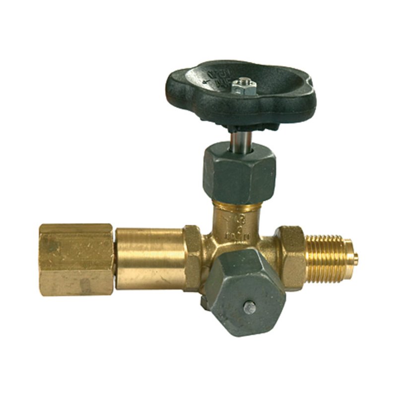 Riegler Mano-Absperrven., Zapfen-drehb. Muffe, DIN16271, ES 1.4571, G 1/2