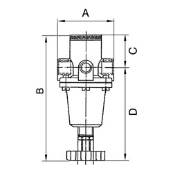 Riegler Druckregler »Standard«, inkl. Manometer, BG 1, G 1/4, 0,5-16 bar