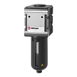 Riegler Vorfilter »multifix« PC-Behälter, Schutzkorb, 0,3 µm, BG 4, G 1