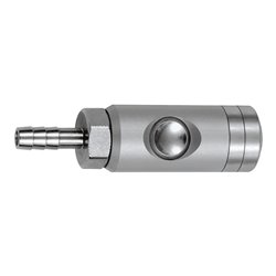 Riegler Druckknopf-Sicherheitskupplung NW 5,5, drehbar, Alu, Tülle LW 6