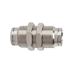 Riegler Gerade Schott-Steckverbindung »metallica«, M28x1,5, Messing vern.