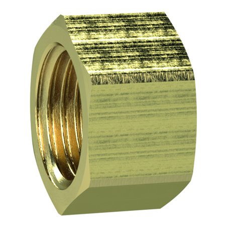 Riegler Verschlusskappe (Sechskant-Ausführung), G 3, SW 95, Messing