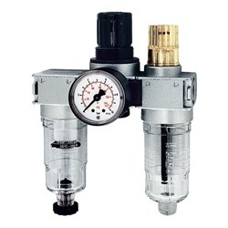 Riegler Wartungseinheit 3-tlg. »multifix-mini«, mit PC-Behälter, G 1/4