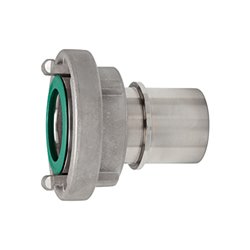 Riegler Storz-Kuppl., Stutzen, Schaleneinband, ES V4A, Größe 25-D, LW 19