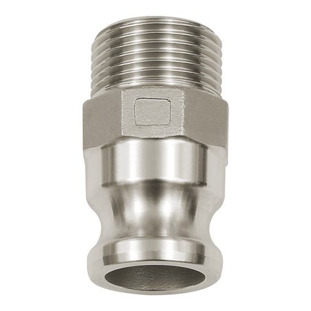 Riegler Kamlok-Schnellkupplungsstecker mit AG, Typ F, Alu, R 4