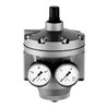 Riegler Hochleistungsdruckregler mit 2 Manometern, G 2, 0,1 - 3 bar