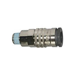 Riegler Schnellverschlusskupplung NW 10, hoher Durchfluss, R 1/2 AG