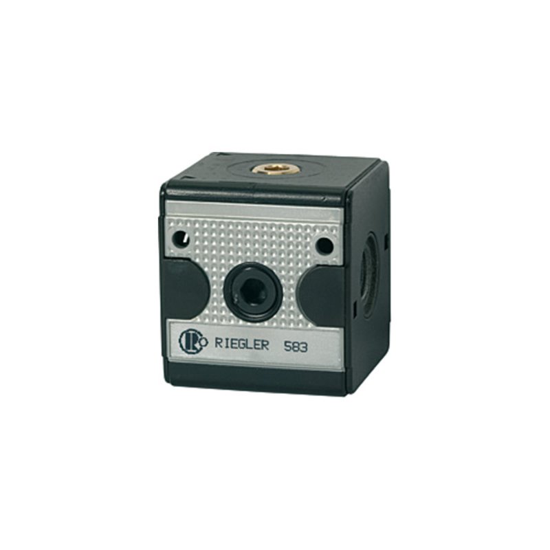 Riegler Verteiler »multifix«, breite Ausführung, BG 3, G 1/2, 4 Abgänge